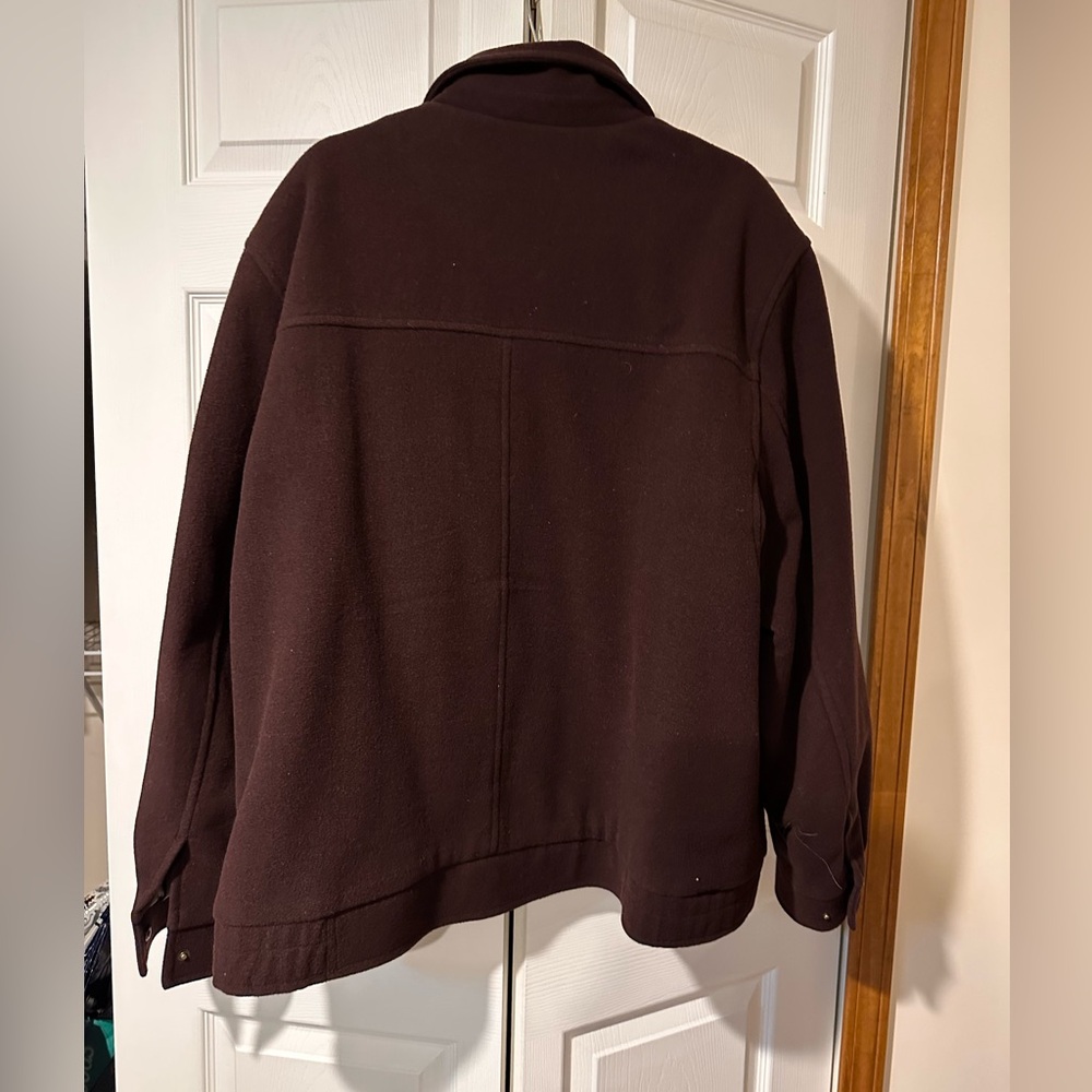 Men's Columbia Brown wool blend Jacket - Picture 3 of 8